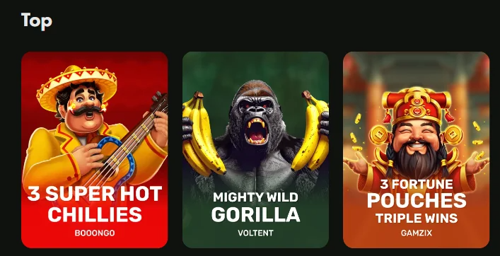 wincrown-casino-top-games-3-super-hot-chillies-mighty-wild-gorilla-and-3-fortune-pouches